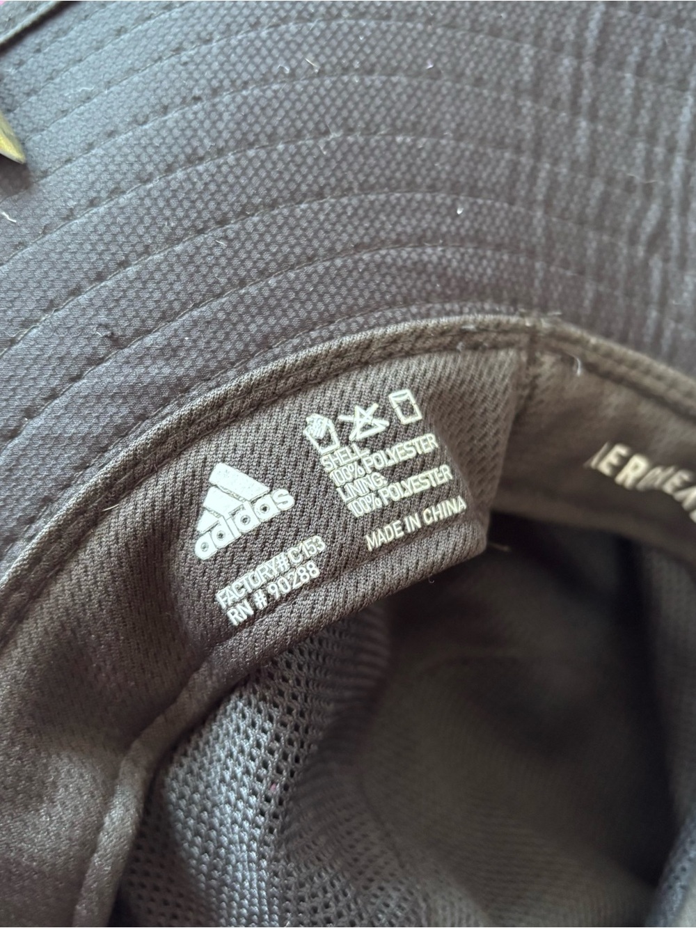 adidas Black Performance Bucket Hat with Chin Strap - Picture 5 of 5